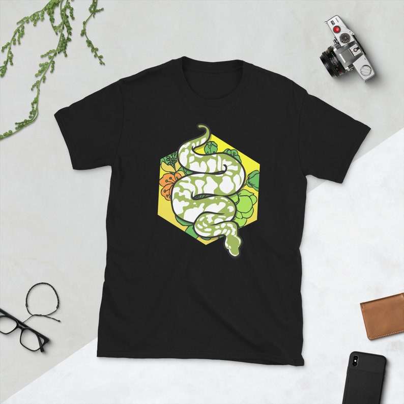 Camisa de pitón bola, camisa de pitón, camisa de reptil, camisa de serpiente, pitón en flor, camiseta de pitón, camisa de amante de pitón imagen 6