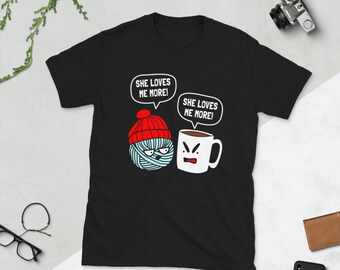 Crochet Tees Crochet Wine She Loves Me More T Shirt Crochet Tees Crochet Wine She Loves Me More T Shirt