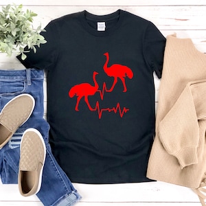 Ostrich Shirt, Ostrich Heartbeat, Bird Watcher Shirt, Ostrich Lover Shirt, Ostrich Gifts, Bird Watching Shirt, Bird Shirt