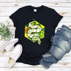 Ball Python Shirt, Python Shirt, Reptile Shirt, Snake Shirt, Python In Flower, Python Tshirt, Python Lover Shirt