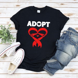 Adopt Shirt, Adoption Symbol Shirt, Foster Care Awareness, Adoption Day Shirt, Foster Care Shirt, Foster Family Shirt, Foster Care Gifts