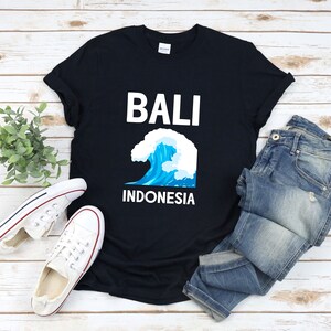 Bali Shirt, Beach Shirt, Bali Indonesia, Indonesia Shirt, Bali Tee Shirt, Wave Shirt, Vacation Shirt, Southeast Asia, Indonesia Gifts