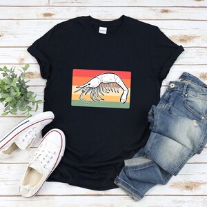 Retro Garnelen Shirt, Garnelen Shirt, Meeresfrüchte Shirt, Retro Tier Shirt, Sea Food Liebhaber Shirt, Garnelen Geschenk, Foodie Shirt, Garnelen Shirt