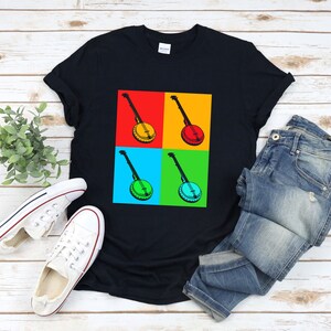 Retro Banjo Shirt, Banjo Tee Shirt, Banjo Player Gift, Banjo T Shirt, Banjo Tshirt, Banjo Gifts, Music Lover Gift
