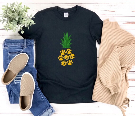 Cute Dog Paw Pineapple Tshirt Cute Dog Paw Pineapple Tshirt