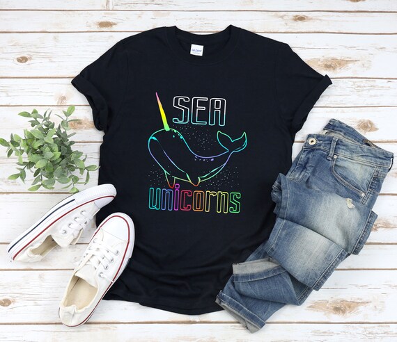 Narwhal T Shirt Unicorn Of The Sea Gift Whale Rainbow Shirt Narwhal T Shirt Unicorn Of The Sea Gift Whale Rainbow Shirt