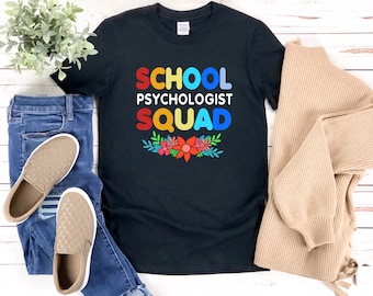 Schoolpsycholoog Shirt, School Psycholoog Squad, Psycholoog Shirt, Psychologie T-shirt, Psychologie T Shirt