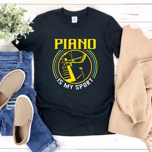 Funny Pianist Shirt, Piano Is My Sport, Piano Shirt, Music Pun Shirt, Funny Music Quote Tshirt, Piano Teacher Shirt, Piano Player Gift