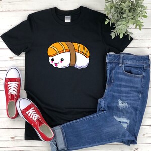 Süße Sushi Shirts, Kawaii Sushi, Sushi Shirt, Sushi Liebhaber Geschenk, Feinschmecker Shirt Japanisch, Geschenke für Sushi Liebhaber, Sushi T-shirt