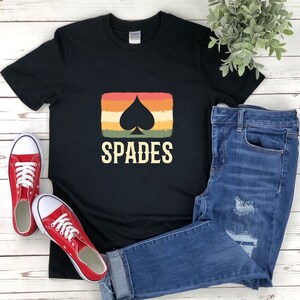 Ace Spade Shirt, Retro Spade Shirt, Retro Shirt Design, Schoppen Shirt, Gokken Shirt, Schoppen KaartSpel, Casino Shirt, Poker Shirt