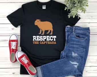 Capybara Shirt, Capybara Lover Shirt, Respect The Capybara, Animal Lover Shirt, Capybara T-shirt, Capybara Gift