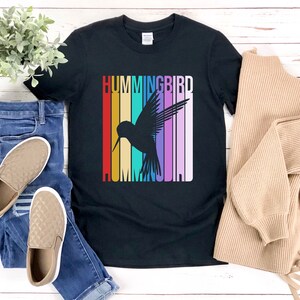 Retro Hummingbird Shirt, Hummingbird T Shirt, Hummingbird T-shirt, Hummingbird Tshirt, Hummingbird Shirt