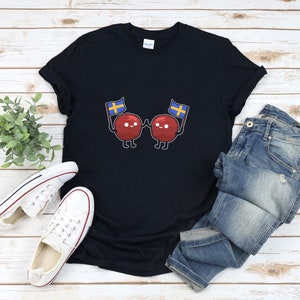 Camisa de almôndega, camisa de almôndega sueca, camisa da Suécia, camisa da bandeira da Suécia, camisa Sverige, camiseta sueca, presente da Suécia, camisa para amantes de comida