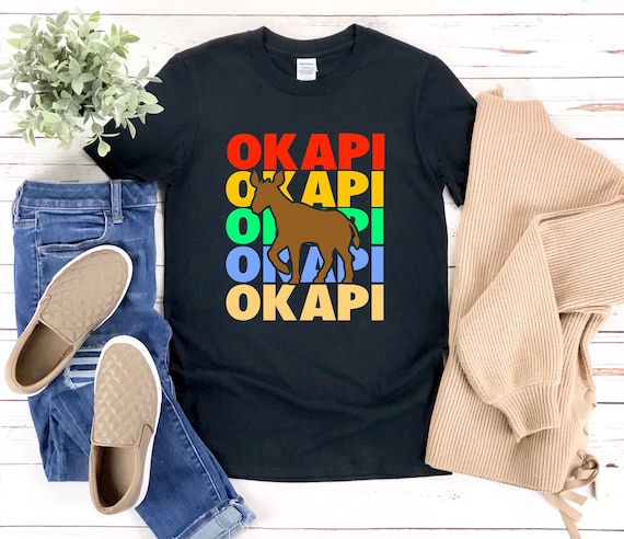 Okapi Shirt, Okapi Lover Shirt, African Animal Shirts, Forest Animal Shirt,  Endangered Animals Shirt, Wildlife Shirt -  Israel