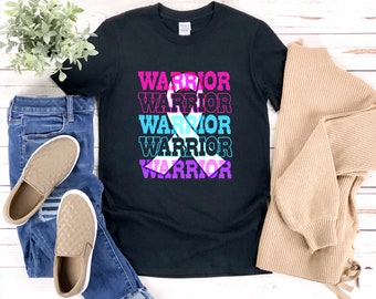 Thyroid Cancer Warrior Shirt, Cancer Fighter Shirt, Thyroid Cancer Ribbon, Thyroid Cancer Awareness, Thyroid Cancer Shirt