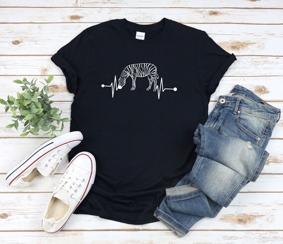 Zebra Heartbeat Shirt - Best Zebra Lover Gift T-Shirt Zebra Heartbeat Shirt - Best Zebra Lover Gift T-Shirt