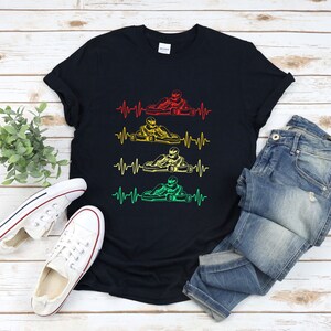 Go Kart Racing Shirt, Go Kart Shirt, Go Kart Heartbeat, Racing Shirt, Go Kart Racer Shirt, Racer Shirt, Kart Racing Shirt