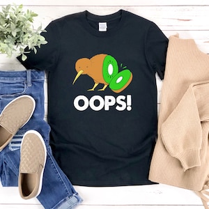 Oops Shirt, Funny Kiwi Shirt, Funny Bird Shirt, Funny Food Shirt, Kiwi Bird Shirt, Kiwi Fruit Shirt, Bird Pun Shirt, Fruit Shirt