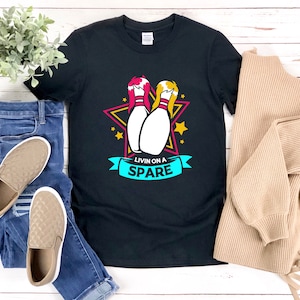 Grappig bowling shirt, bowling pin shirt, leven op een reserve, bowling cadeau, bowling tshirt, retro bowling shirt, bowling shirt