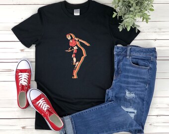 Camisa De Patinaje Sobre Ruedas, Camisa De Patinaje Para Mujeres, Camisa De Patín Vintage, Camisa De Skate Retro, Regalos Para Patinadores, Camiseta De Patín De Ruedas
