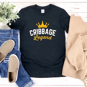 Cribbage Shirt, Cribbage Legend, Funny Card Game Shirt, Funny Cribbage Shirt, Board Game Geek, Cribbage Gift, Cribbage Tshirt