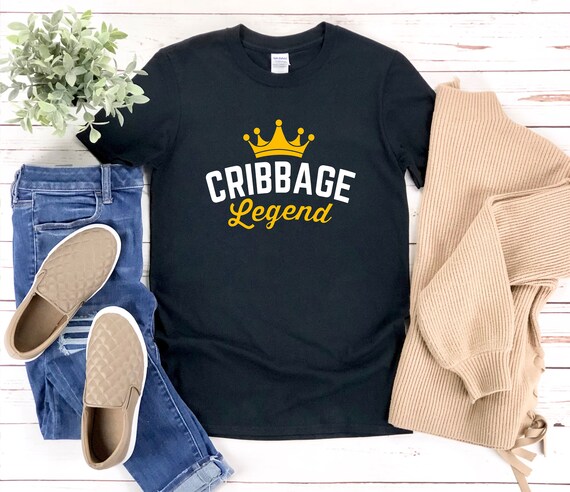 Cribbage Shirt, Cribbage Legend, Funny Card Game Shirt, Funny Cribbage Shirt, Board Game Geek, Cribbage Gift, Cribbage Tshirt