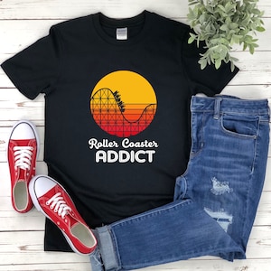 Retro Roller Coaster Shirt, Roller Coaster Addict, Roller Coaster Merch, Roller Coaster Tee Shirt, Roller Coaster Lover