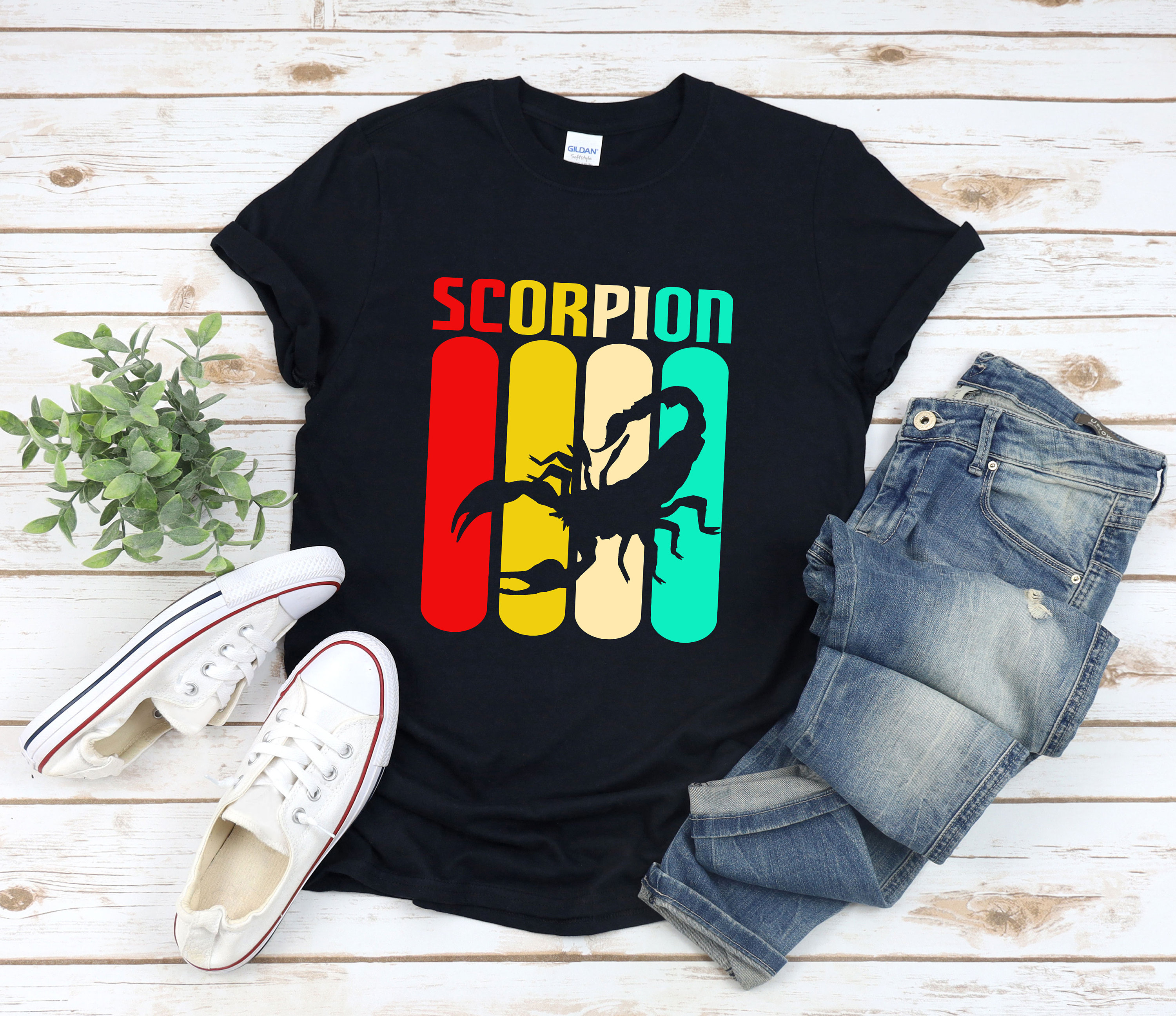 Scorpion Shirt, Scorpions Shirt Vintage, Retro Shirt Design
