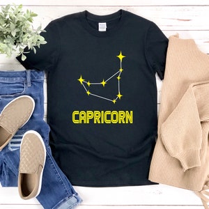 Capricorn Constellation Shirt, Capricorn Shirt, Zodiac Birthday Gift, Capricorn Astrology, Capricorn Symbol, Zodiac Capricorn Shirt