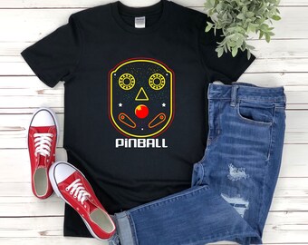 Pinball Shirt, Vintage Pinball Shirt, Pinball Machine Shirt, Pinball Game Shirt, Pinball T Shirt, Pinball Tshirt, Pinball Gifts