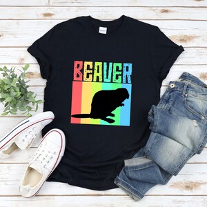 Beaver Shirt Vintage, Retro Beaver Shirt, Retro Animal Shirt, Beaver Gifts, Beaver Tshirt, Beaver T-shirt, Beaver T Shirt, Beaver Lover