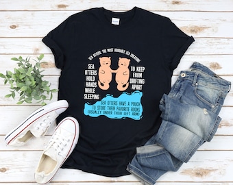 カワウソシャツ、ラッコシャツ、カワウソ愛好家シャツ、カワウソTシャツ、カワウソTシャツ、かわいいカワウソギフト、かわいい動物シャツ、カワウソTシャツ