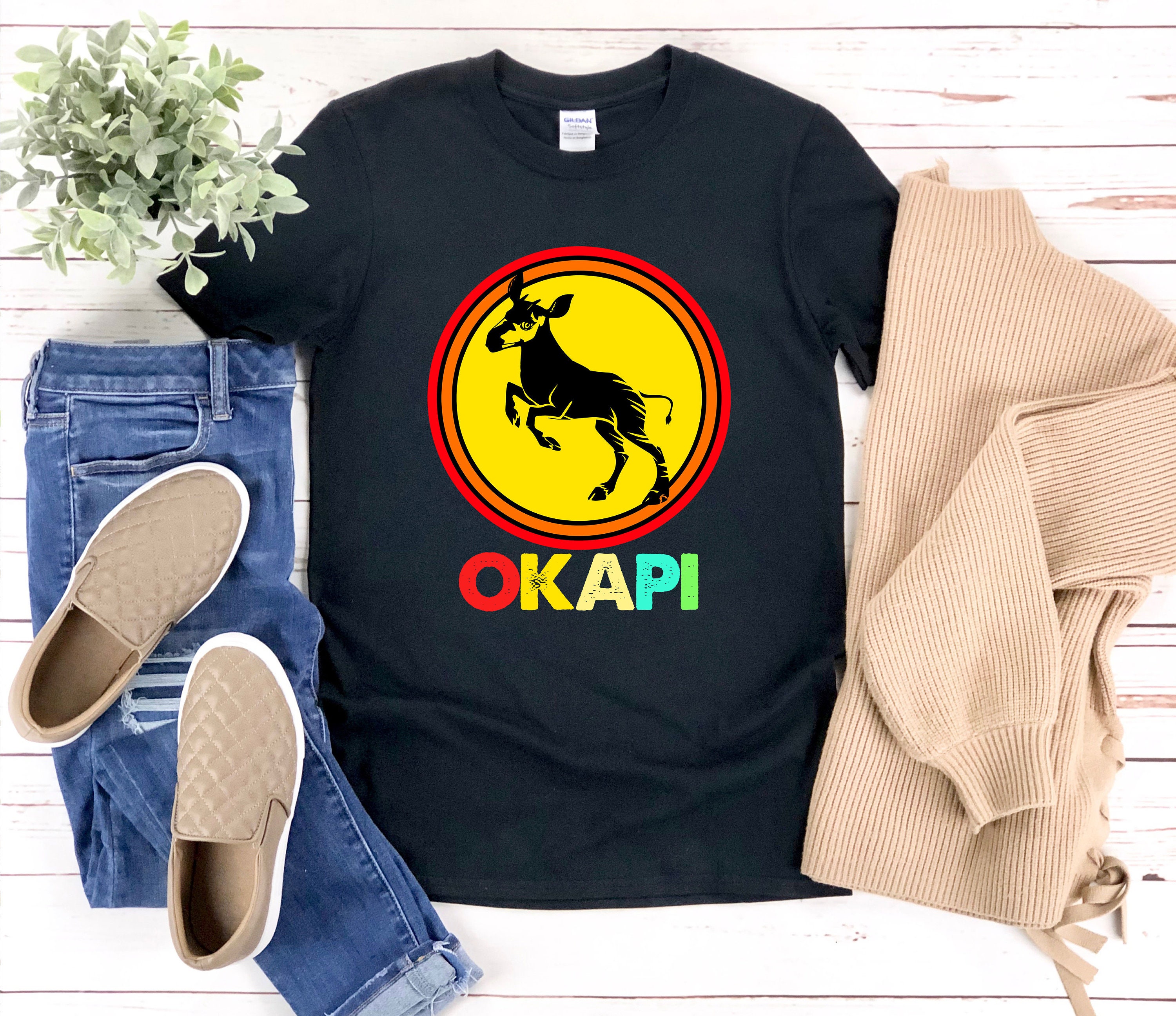 Okapi Shirt, Vintage Animal Shirt, Endangered Animals Shirt, Forest Animals  Shirt, African Animal Shirt, Safari Animals Shirt 