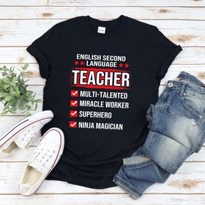 Esl Teacher Shirt, Esl Squad Shirt, Esl Shirt, English Teacher Shirt, Teacher Appreciation Shirts, Language Teacher Gifts
