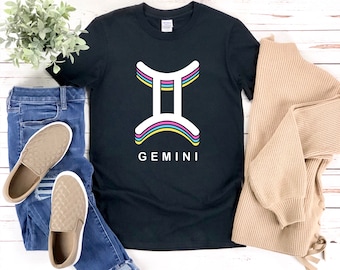 Gemini Shirt, Gemini Symbol Shirt, Gemini Sign, Gemini Zodiac Shirt, Gemini Horoscope, Astrology Shirt, Zodiac Sign Shirt, Gemini Birthday