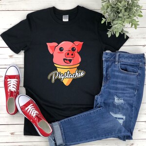 Cute Pig Shirt, Pig Shirt, Pistachio Shirt, Pigstachio, Funny Pig Shirts, Pig Pun Shirt,  Piggy Shirt, Kawaii Pig Shirt