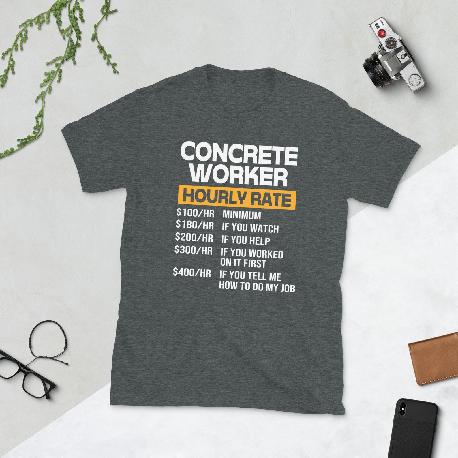 Concrete Shirt Funny Construction Shirt Concrete Worker Etsy