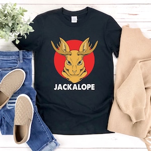 Jackalope Shirt, Jackalope Head, Jackrabbit Shirt, Cryptid Shirt, Cryptozoology Shirt,  Mythical Creatures Shirt, Jackalope Horn