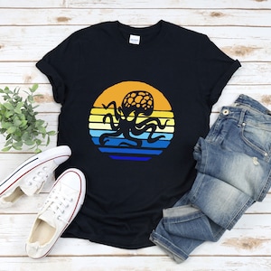 Retro Octopus Shirt, Octopus Shirt, Sea Life Shirt, Octopus T-shirt, Ocean Animal Shirt, Sea Creature Shirt, Octopus Tee