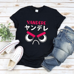 Camisa Yandere, Camisa Anime, Camisa Otaku, Camisa Amante Del Anime, Camisa De Personaje Japonés, Camisa De Carta Japonesa, Camiseta Anime