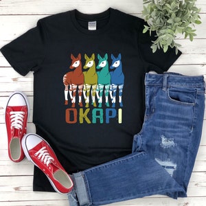 Okapi Shirt, Forest Animal Shirt, Endangered Animals Shirt, Okapi Squad, Colorful Okapi, Africa Animal Shirt, Colorful Animals image 5