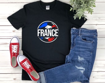 Frankrijk Voetbal Shirt, Frankrijk Voetbal Shirt, Voetbal Team Shirt, Franse Voetbal, Soccer Ball Gift, Frans Shirt, Frankrijk Shirt