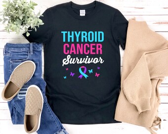 Thyroid Cancer Survivor, Thyroid Cancer Shirt, Thyroid Cancer Awareness, Gifts For Cancer Survivor, Thyroid Cancer Warrior Shirt