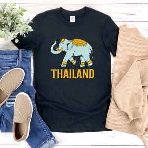 Thailand Elephant Shirt, Elephant Shirt, Thailand Shirt, Elephant T Shirt, Elephant Tshirt, Thailand T-shirt, Vacation Shirt