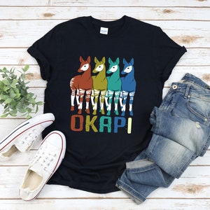 Okapi Shirt, Forest Animal Shirt, Endangered Animals Shirt, Okapi Squad, Colorful Okapi, Africa Animal Shirt, Colorful Animals image 4