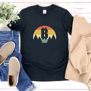 Retro Bitcoin Shirt, Bitcoin Shirt, Bitcoin Tshirt, Btc Shirt, Cryptocurrency Gift, Crypto Trading, Bitcoin Tee