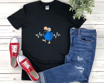Dodo Lover Shirt, Dodo Heartbeat, Bird Lover Shirt, I Love Birds, Dodo Shirt, Extinct Animals Shirt, Dodo Bird Shirt