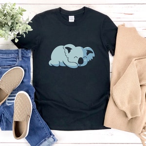 Kawaii Koala Shirt, Koala Shirt, Koala T-shirt, Koala Tshirt, Koala Bear, Cute Koala Shirt, Koala Gifts, Lazy Koala