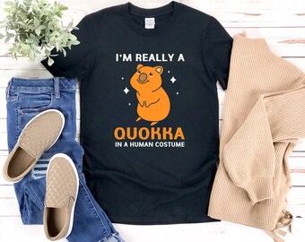 Camisa Quokka Divertida, Camisa Quokka, Camiseta Quokka, Im Really A Quokka En Un Disfraz Humano, Camisa Halloween, Linda Camisa Quokka
