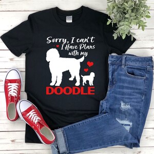 Koszulka Goldendoodle, Koszulka Doodle Dog, Przepraszam, że nie mogę mieć planów z moim psem, Zabawny prezent dla właściciela psa, Zabawna koszulka dla miłośników psów, Koszulka Doodle